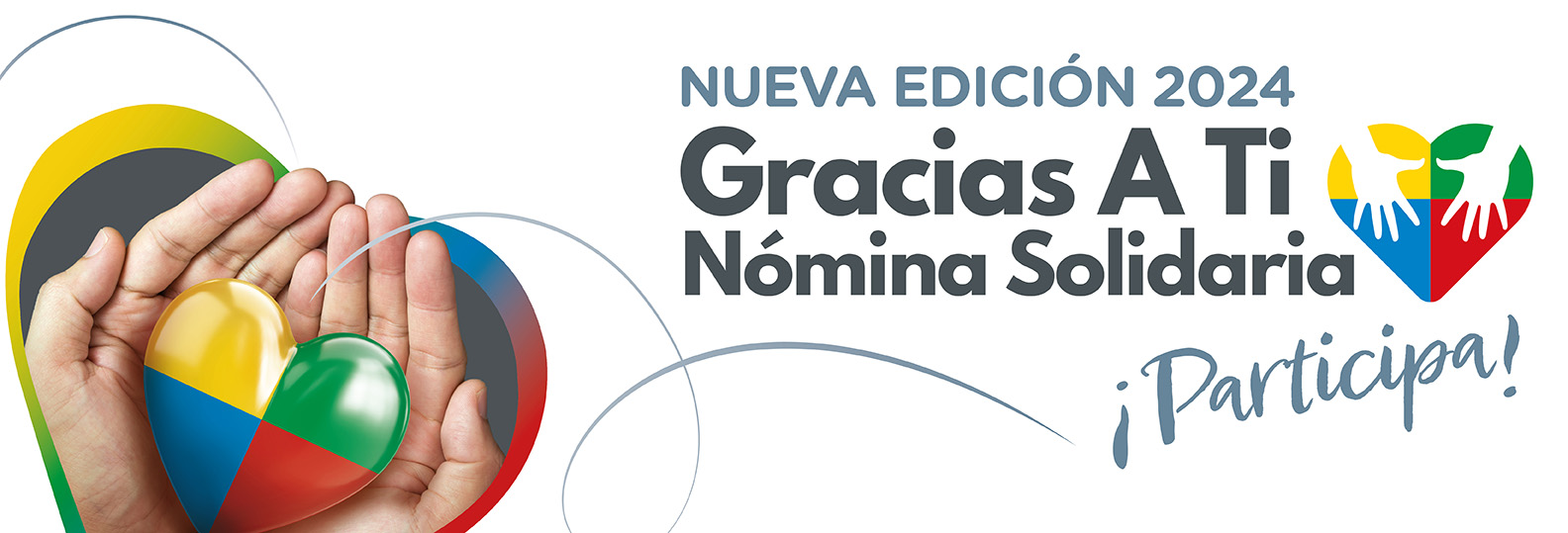 Cartel del programa de nómina solidaria GRACIAS A TI